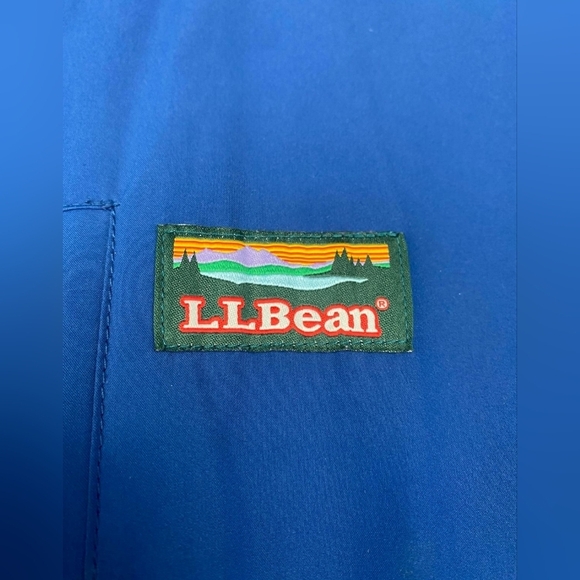 L.L bean sweater Windbreaker Men's jacket royal blue Size XXL - Picture 2 of 8